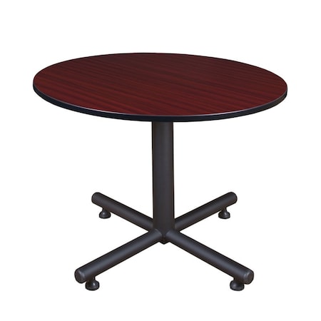 Kobe Round Breakroom Table, 48" W, 29" H, Mahogany TKB48RNDMH
